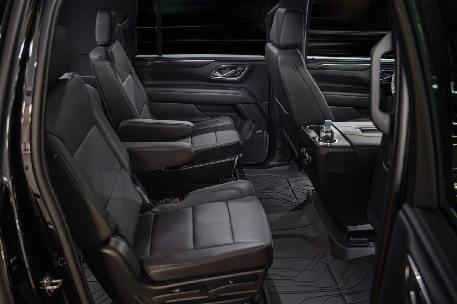 Inside Luxury Executive SUV at LEADER Worldwide Chauffeured Services